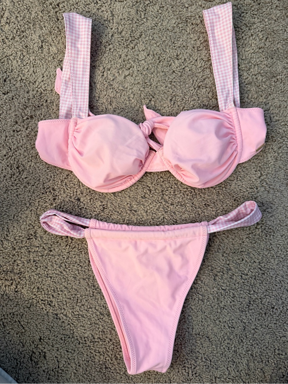 Strawberry Milk Mob Pink Bikini Bottoms